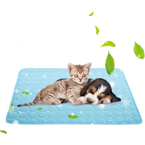 Tapis rafraîchissant pour chiens et chats, coussin d'été pour chiens, pour lits, canapés, sols - Couverture pour animaux (1/4)