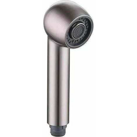 Douchette Robinet Cuisine 2 Jets Tête de Douche , XU,Remplacement Douchette pour Mitigeur Cuisine, Couleurs brossées - KZQ (1/4)