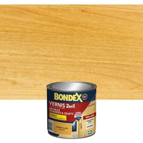 Vernis Bois Brill Chene Clair 0l25 - Bondex