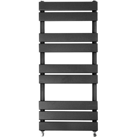 Bathroom Flat Panel Heated Towel Rail Radiator Central Heating 1000x450mm Anthracite