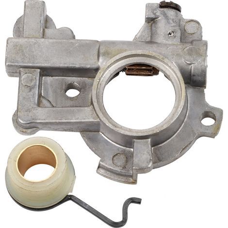 Kit de remplacement pour pompe à huile Stihl 066, MS650, MS660 – engrenage hélicoïdal + ressort, compatible original (1/5)