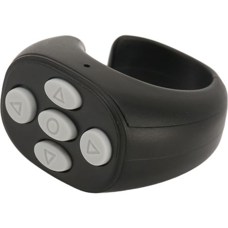 Télécommande Bluetooth multifonction avec anneau, déclencheur selfie sans fil pour la maison (noir) (1/5)