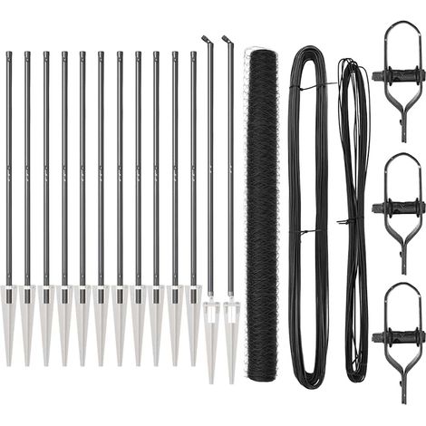 Maison Exclusive - Schweißdrahtzaun mit Spikes 25 x 1,5 m (B x H)