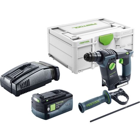 Festool BHC 18-Basic taladro percutor a batería 18 V 1,8 J SDS Plus Brushless + 1x batería recargable 5,0 Ah + cargador rápido + systainer (1/5)
