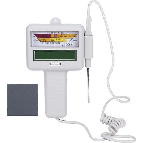 Tragbares Restchlormessgerät für Schwimmbäder und Whirlpools, Wasserqualitätsmessgerät, präziser Desinfektionsmitteldetektor, Hygienekontrollgerät, Schnellanalyse-Kit (1/5)