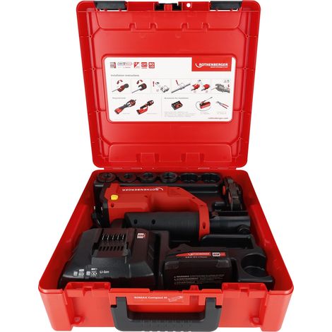 ROTHENBERGER  ROMAX  COMPACT  III  Batería  máquina  de  prensado  WE-Set  U16-20-25-32,  2Ah,  EU,  CAS  -  1000004427