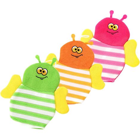 3 Pièces gants exfoliants pour les mains des enfants, gants exfoliants pour les mains des enfants, gants exfoliants pour les mains, gants exfoliants pour le corps (1/5)