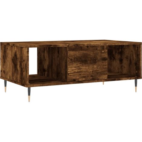 Maison Exclusive - Tavolino da Salotto Rovere Fumo 90x50x36,5 cm Legno Multistrato