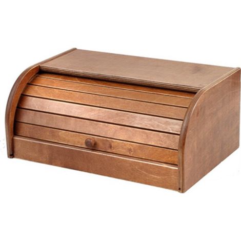 PORTAPANE IN LEGNO SCURO cm. 39X25x17 h