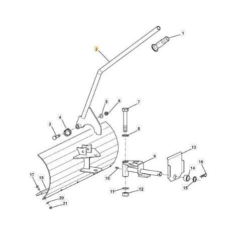 ORIGINAL STIGA BLADE BEWEGUNGSROHR – 118800294/0