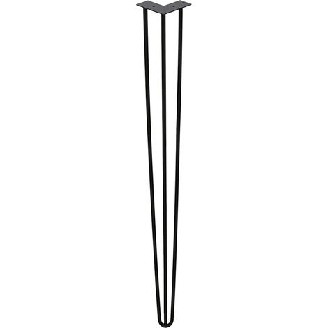 Randaco 4X 61cm Gambe a spillo 3 staffe Gambe da tavolo Gambe a forcina Gambe da tavolo fai da te Tavolo sala da pranzo (1/5)