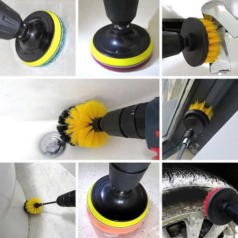 Kit de nettoyage de brosses pour perceuse électrique (12 pièces) (1/4)