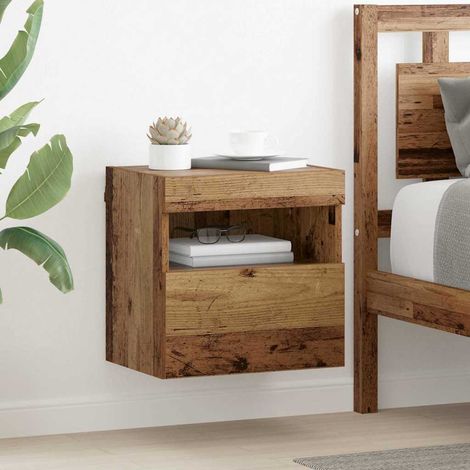 TV-Wandregale 2 pcs Altholz 40 x 30 x 40 cm Holzwerkstoff