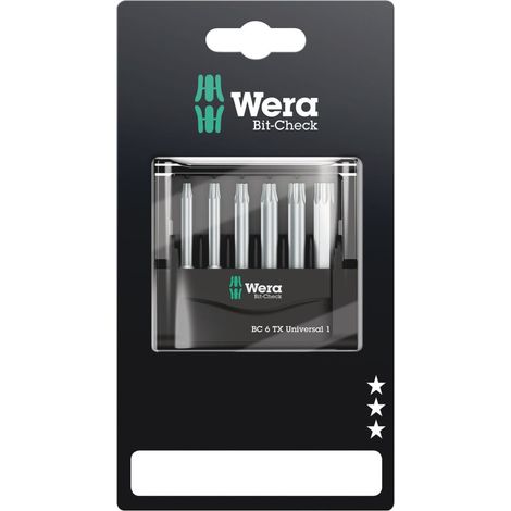 Wera Bit-Set Bit-Check BC 6 TX Universal 1 6-teilig Bit-Satz (1/2)