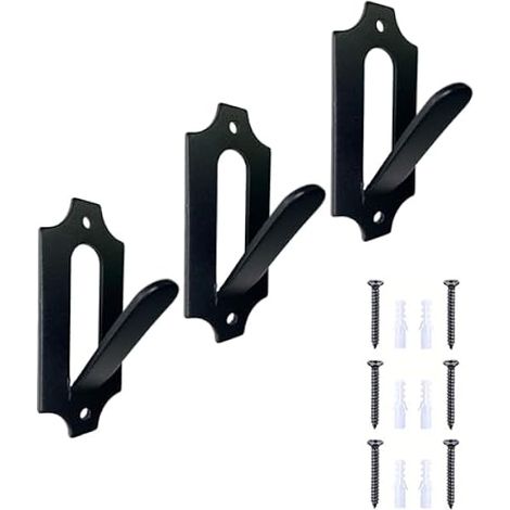 Support Pour Crâne - En Acier Galvanisé Épais - Fixation Murale Verticale - Convient Aux Crânes De Cerf, Sanglier, Ours Et Petits Gibiers - Lot De 3 (1/3)