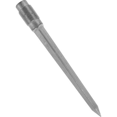 Sonnenschirmanker – Metallhalterung für Sonnenschirme im Garten oder am Strand – 43 cm – Schraubbefestigung im Sand oder Boden – 1 Stück (1/5)