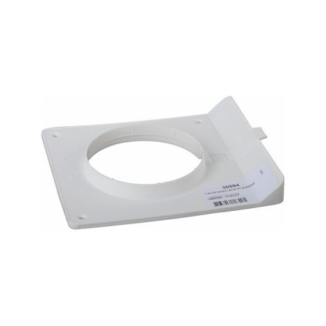 Ubbink – Plaque murale Ø125 PP blanche – Conduit de fumée pour chaudière ventouse – Fixation murale – Pour espaces confinés