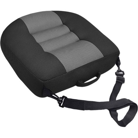 Coussin rehausseur de siège de voiture à hauteur modifiable avec filet ventilé de protection et haute flexibilité. Présentation en coton (1/4)