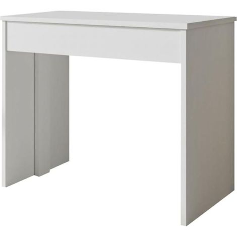 Consolle Allungabile Luisago, 12 Posti, Allungabile, Meccanismo Estensione Allunghe Centrali, 302x75x90h cm Bianco