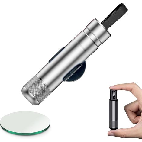 Marteau d'urgence pour voiture Safe Pro X, marteau de vitre automatique pour utilisation terrestre et sous-marine (1 pièce - argent)-AquaForge (1/5)