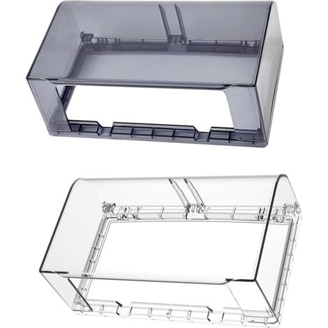 2 Pièces Boîte Étanche pour Prise Murale Protection Éclaboussures Épaissie Installation Facile avec Mousse Intégrée Design Transparent Pivotant (1/5)