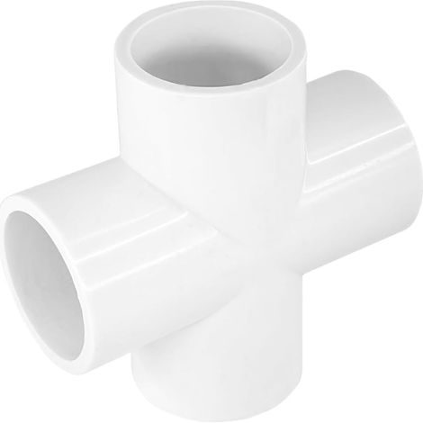 Lot de 10 connecteurs de meubles robustes en PVC à 4 voies en croix de 20 mm (1/5)