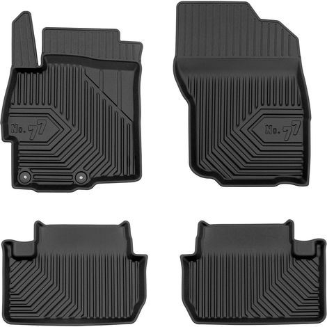 Tapis de Sol de Voiture pour Mitsubishi Lancer VIII 2007-2017 TPE Noir 4Pcs (1/5)