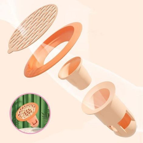 Connecteur anti odeurs drain - ABS et TPR Drainage 360 degres - Douche et salle de bain - Lot de 4 (1/5)