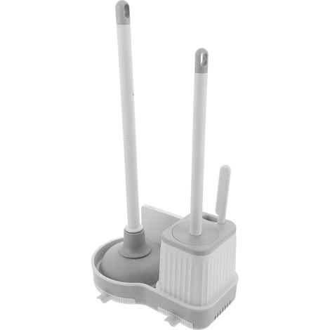 Duty Bathroom Brush and Unclog with Wall Mount Durable and