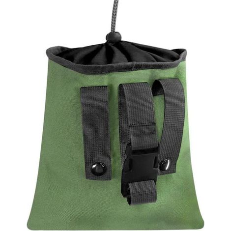 Sac de cueillette de Fruits Sac de cueillette de Fruits Sac Bushcraft Pliable Pochette de cueillette de Fruits en Toile Pliable avec Cordon de Serrage Pochette de cueillette en Toile (Vert) (1/5)