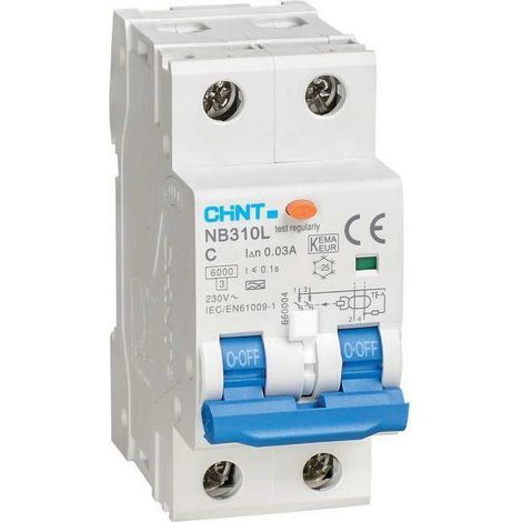 Interruptor diferencial chint nb310l/c32-2p-6-a30 -int mtd 660030