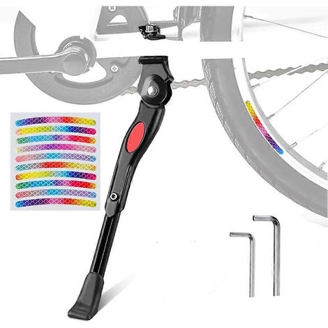 Béquille de vélo en aluminium réglable, support central pour vélos de 24, 26, 27,5 et 29 pouces. (1/5)