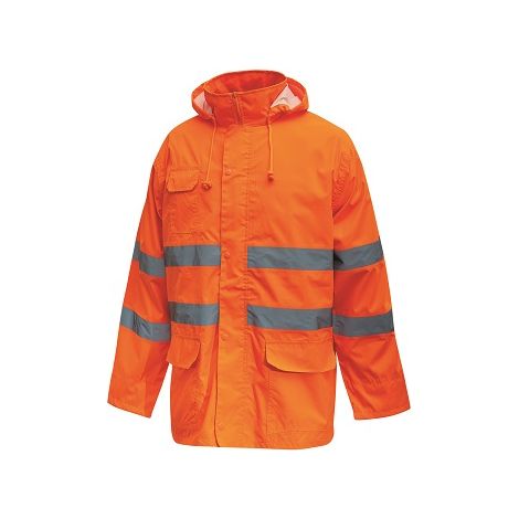 Completo antipioggia alta visibilità Cover Orange Fluo tg. 4XL