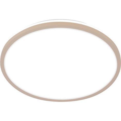 Briloner LANA Plafoniera LED, luce indiretta, luce bianca neutra, beige, Ø28 x 4,2 cm