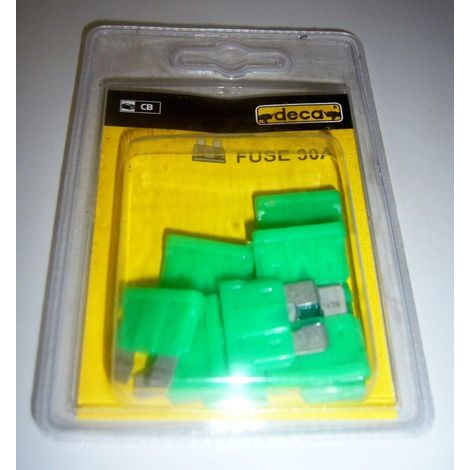 KIT 10 FUSIBILI 30A CARICABATTERIA CLASS AVVIATORI ORIGINALI DECA (1/2)