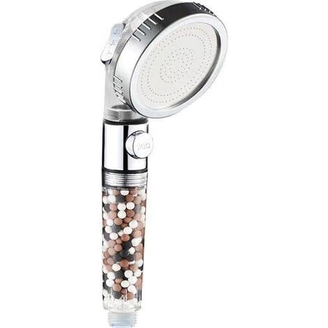 Pommeau de douche ionique 2.0 Pommeau de douche haute pression à économie d'eau avec billes filtrantes (1/5)