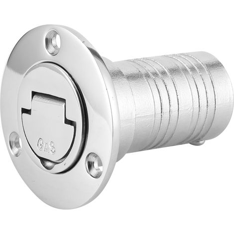 Goulotte de remplissage de pont de carburant marin avec couvercle sans clé, quincaillerie en acier inoxydable 316, convient aux bateaux, yachts et camping-cars, 50 mm. (1/5)