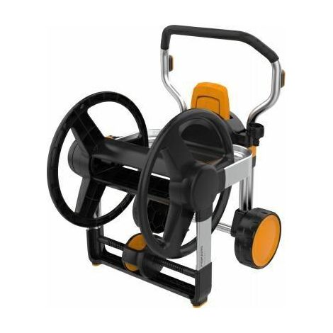 Fiskars Waterwheel XL carretilla para manguera negro y naranja (1/3)