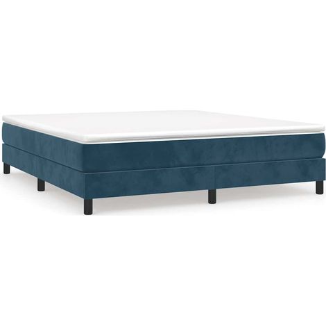 Maison Exclusive - Boxspringbett mit Matratze Dunkelblau 160x200 (1/5)