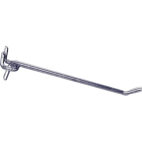 GANCIO PER PANNELLI PORTAUTENSILI IN FERRO ZINCATO  cm. 6 100.00 pz