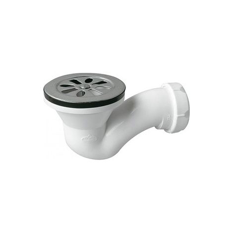 Sifone orizzontale jimten cromo acciaio inox 80 mm