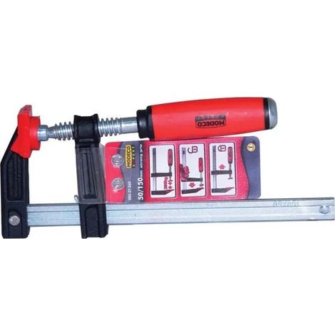 Attrezzo di serraggio modeco mn-37-260 2 bracci 50x150 mm (1/3)