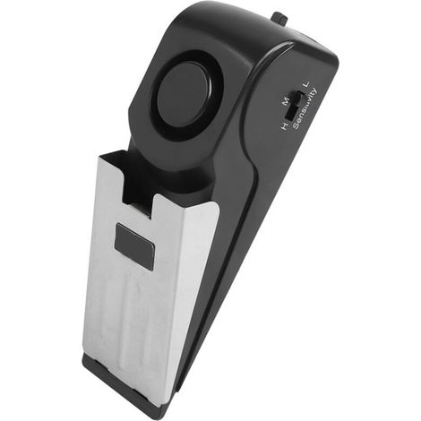 Portable Wedge-Shaped Door Stop Alarm, Home Travel Security System, 120dB Wireless Anti-Burglary Alert (1/5)