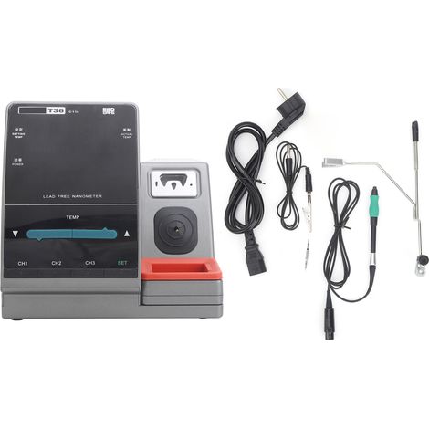 Station de soudage Nano T36, chauffe rapide 2s, précision précise, embout à empreinte, pour fer à souder rework, prise JBEU 220V (1/5)