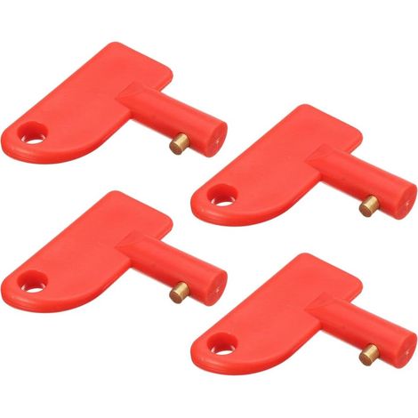 Ensemble de 4 interrupteurs d'isolation de batterie,clé de rechange pour interrupteur principal de batterie,clé universelle pour interrupteur d'isolation (1/5)
