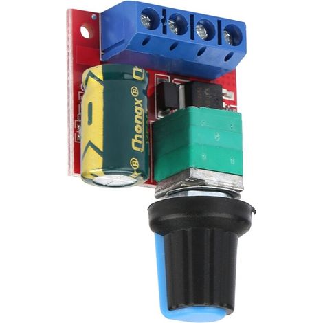 Regulador de voltaje PWM de 5V-28V 5A para controlador de velocidad de motor de CC y atenuador de luz LED -Crezuo