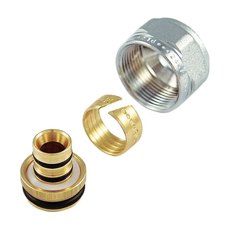 ADATTATORE CROMATO PER MULTISTRATO PASSO 1/2 x 16- 16 x 2.25- TIEMM- pezzi 1