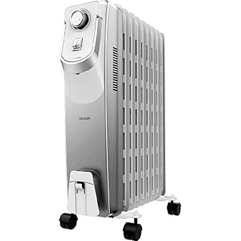 Cecotec Radiador Eléctrico de Aceite ReadyWarm 9000 Space 360. 9 Módulos, Bajo Consumo, 2000 W, 3 Niveles, Recogecables