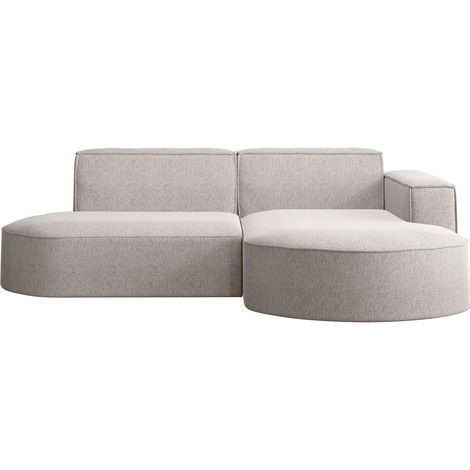 Ecksofa, Sofa L form, Couch L form MODENA L STUDIO stoff Neve Beige Rechts (1/5)