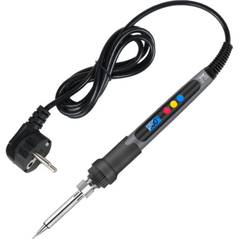 Fer à souder électronique portable à température réglable avec affichage numérique et outils de soudage et de réparation de 60 W (1/5)
